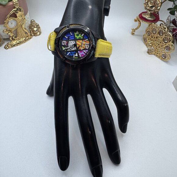 Britto Invicta 38mm Limited Edition Quartz Watch Yellow Band For Ladies  Works main image 13
